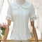 即納 ロリータ ブラウス レディース 半袖 パフスリーブ 夏 かわいい 清楚 S M L XL