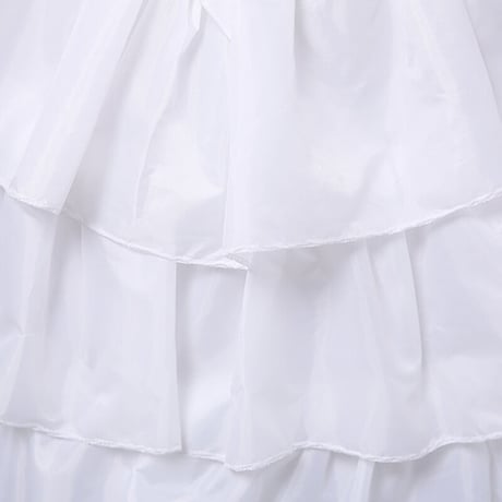 パニエ ワイヤー ボリューム 定番 4本 ワイヤーパニエ フリル 結婚式 ウエディングドレス 衣装 ロング