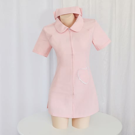 ナース服 セクシー ワンピース 制服 キャップ付 コスプレ衣装 ミニ丈 かわいい 誘惑 エロ コスチューム衣装