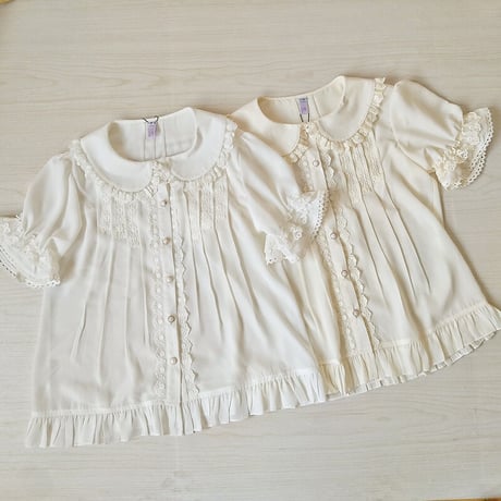 ロリータ ブラウス レディース ゴシック シャツ 夏  半袖 かわいい 可愛い ゴスロリ 上品 お嬢様 ホワイト ブラック