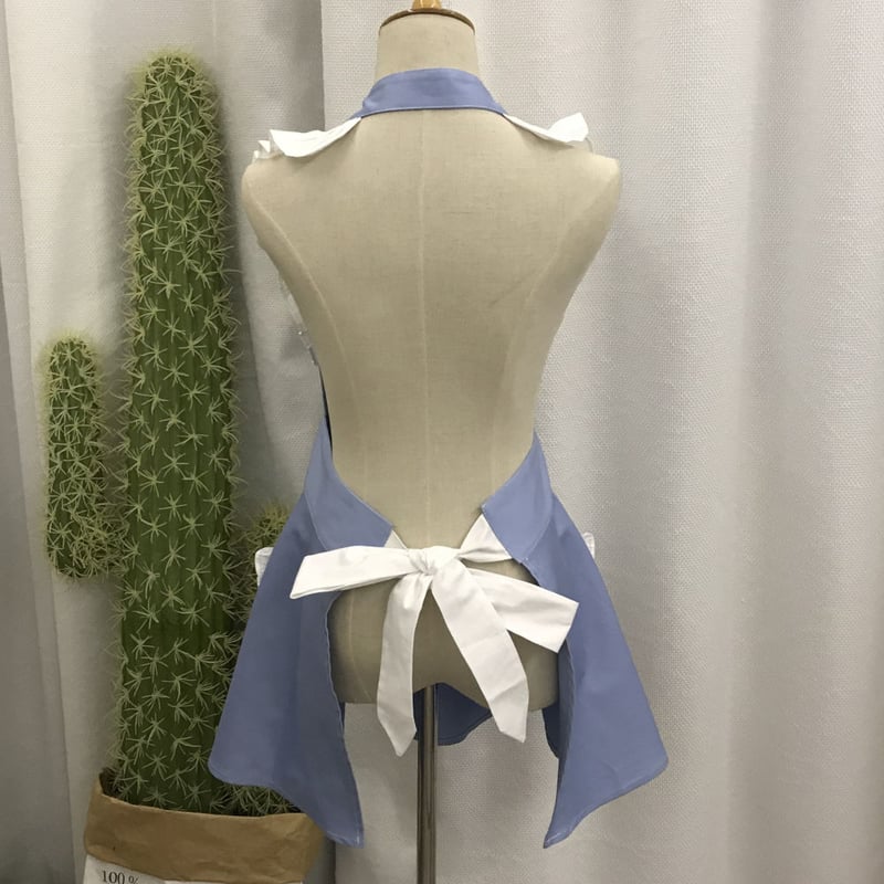 エプロン メイド ロリータ ポケット付き ハート リボン フリル エプロン メイド ロリータ ポケット付き ハート リボン フリル