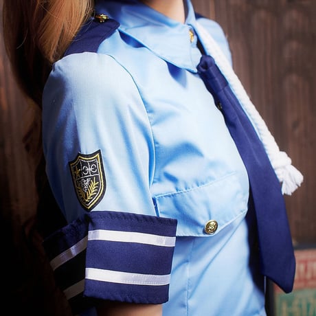 コスプレ 婦警 レディース セクシー 4点セット かわいい 警官 女性 制服 コスチューム 衣装 誘惑