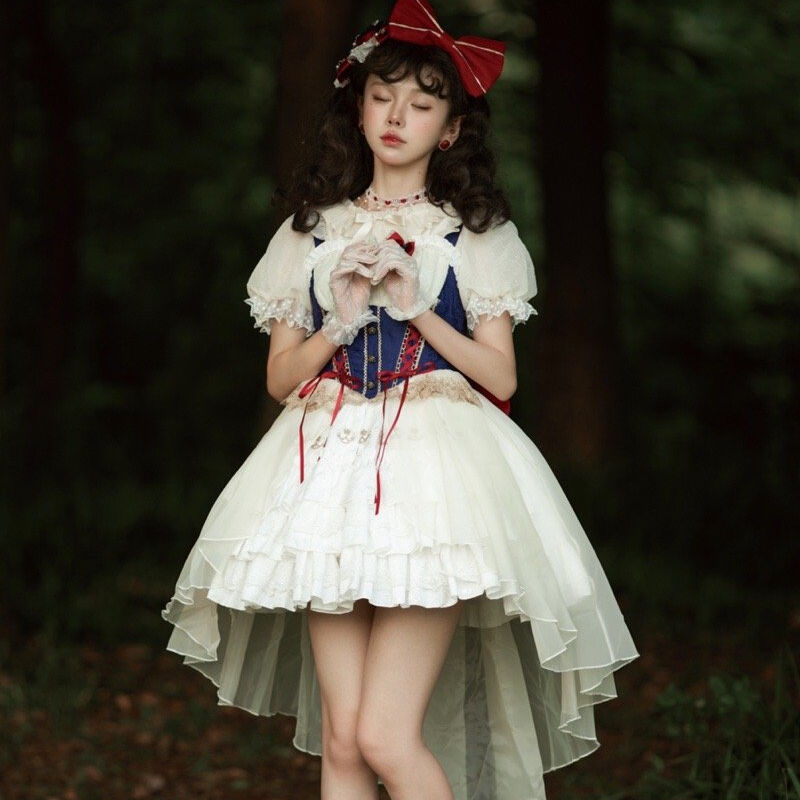 新作 ロリータ ドレス ジャンパースカート 姫様 妖精 プリンセス  