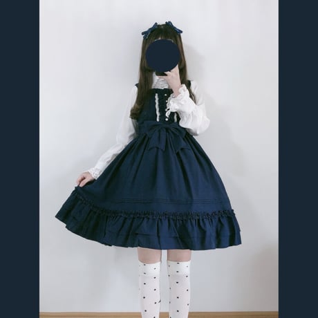 ロリータ ロリィタ ワンピース レディース ジャンパースカート ドレス 選べる7色