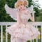 新作 ゆめかわいい ロリータ ドレス ミニ丈 ジャンパースカート ジャンスカ ダンス 姫様 ゴージャス