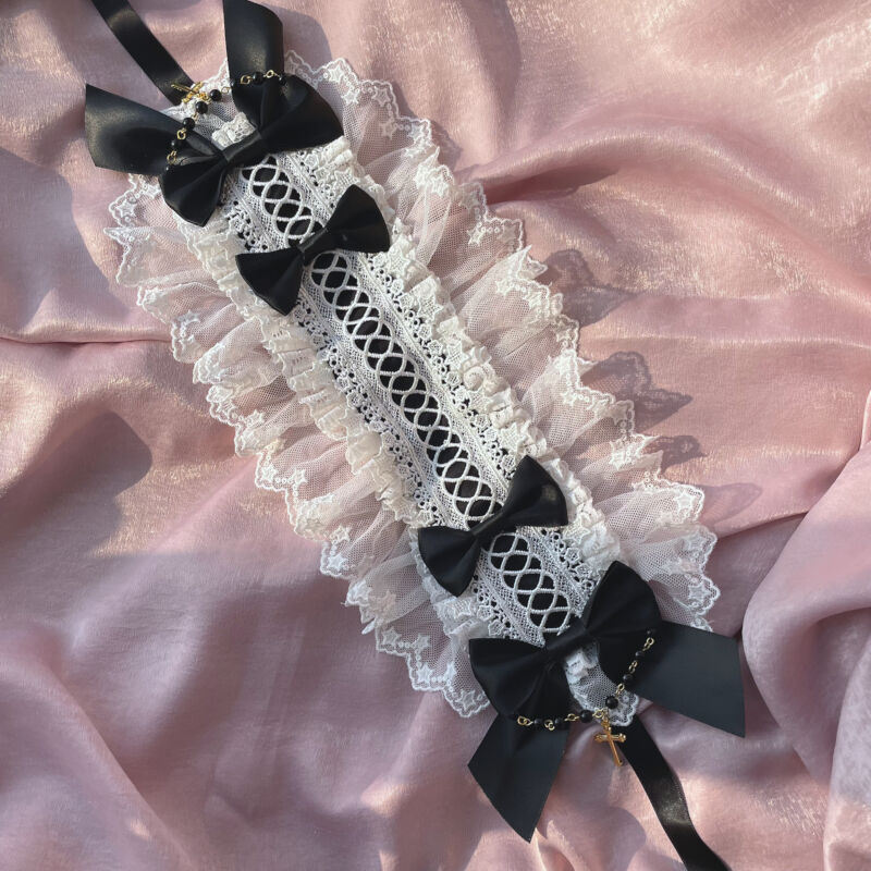 即納 ヘアアクセサリー ヘッドドレス ゴスロリ ゴシック 黒ロリ