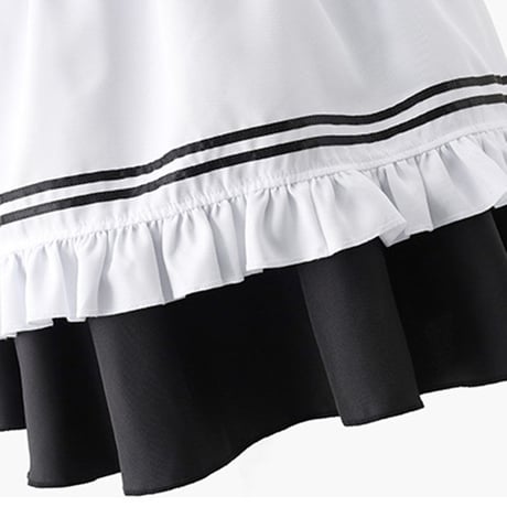 メイド服 コスプレ 豪華セット ロリータ エプロン セクシー メイド 衣装 ミニ丈 レディース ワンピース S-5XL