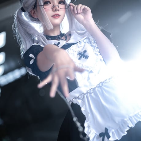 メイド服 ゴスロリ コスプレ セット 十字架 ゴシック系 ロリィタ ミニ丈 かわいい クール セクシー レディース 半袖
