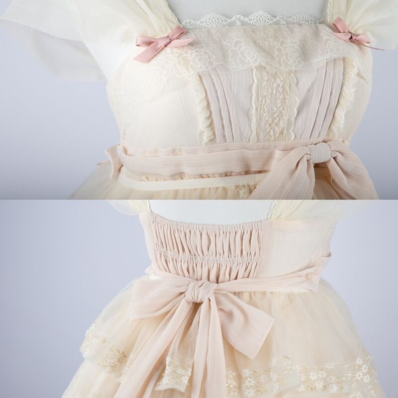 ロリータ ワンピース ドレス ロング ミディアム 選べる丈 JSK