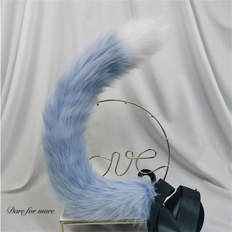 猫 ロリータ ねこ耳 モコモコ しっぽ リアル ヘアバンド ヘア飾り カチューシャ 小物