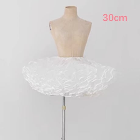 超ボリューム パニエ ミニ丈 超ミニ 30cm丈 多層オーガンジー 華やか ボリューム ダンス衣装 フリル スカート