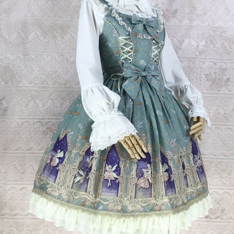 ロリータ ワンピース イェルオリー シフォンJSK アニメ 神秘的 幻想的 XS - 3XL