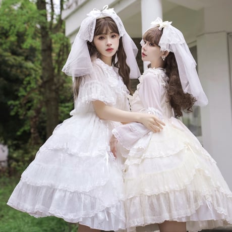 新作 春夏 ロリータ Lolita ジャンパースカート ワンピース ドレス ロリィタ ゴスロリ レース リボン