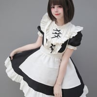 コスプレ メイド服 メイド ゆめかわいい ワンピース エプロン カチューシャ 3点セット 半袖 ミニ丈