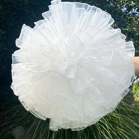パニエ チュール 超ミニ 35cm 4層 ボリューム チュチュ ダンス ステージ衣装 白 黒 無骨 ふわふわ コスプレ
