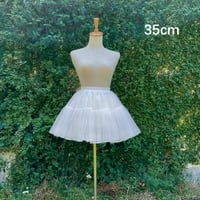 パニエ ミニ丈 35cm丈 ボリューム 2層オーガンジー 普段使い 日常 フリル ダンス衣装 レディース ゴスロリ