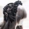 即納 ゴスロリ カチューシャ 髪飾り 十字架 蝶結び レース 重ね ロリータ レディース コスプレ Lolita ヘアバンド