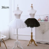 パニエ ミニ丈 ミニスカ チュチュスカート ペチコート ボリューム 丈36cm チュール3層重ね