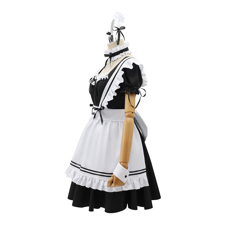 ロリータワンピース メイド コスプレ 5色 S-5XL 仮装 24zm808 メイド服 コスプレ 豪華セット ロリータ エプロン セクシー