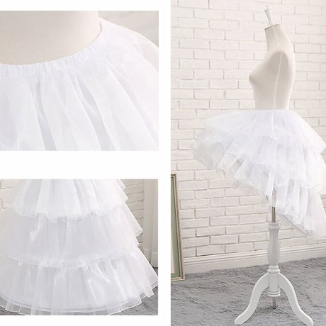 ロリータ パニエ ワイヤーパニエ 3本ワイヤー 50-70cm 長さ調節可 ボリュームアップ 鳥かご型 Aライン