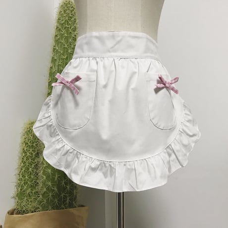 ロリータ ミニ エプロン スカート レディース ゆめかわいい  コスプレ メイド カフェ 喫茶