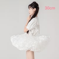 超ボリューム パニエ ミニ丈 超ミニ 30cm丈 多層オーガンジー 華やか ボリューム ダンス衣装 フリル スカート