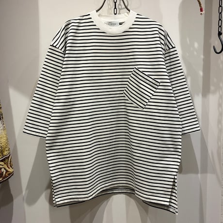 FLISTFIA（フリストフィア） 1/2 Sleeve Side Slit T-Shirts（ハーフスリーブスリットティーシャツ-QS01016)