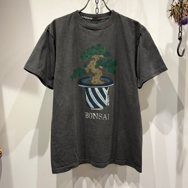 新品タグ付 グッドオン×コウヘイテライ プリントTシャツ 墨黒 スミクロ XL GOOD ON Good On×KOUHEI TERRAI KTER-2501 HAND STENCIL PRINT S