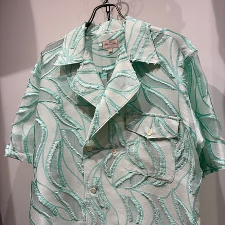 根津洋品店 NEZU YOHIN TEN (ネズヨウヒンテン)  VACATION SHIRTS（100811) / フローラルバックカットJQ OPシャツ