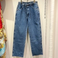 結 -yui-(ゆい） Loose Denim Planer Easy Pants-Taper