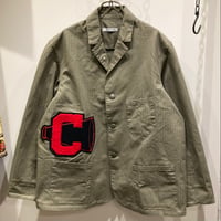 CATTA（カッタ） Herringbone Sac Coat-Vintages Chenille Patch(ヘリンボーンサックコート-ヴィンテージシェニールパッチ)
