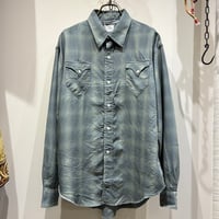 NECESSARY or UNNECESSARY（ネセサリーオアアンネセサリー） WESTERN SHIRT / OMBRE CHECK（ウエスタンシャツ / オンブレーチェック）