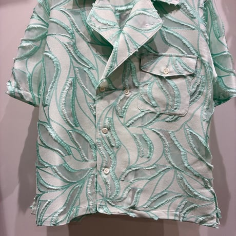 根津洋品店 NEZU YOHIN TEN (ネズヨウヒンテン)  VACATION SHIRTS（100811) / フローラルバックカットJQ OPシャツ