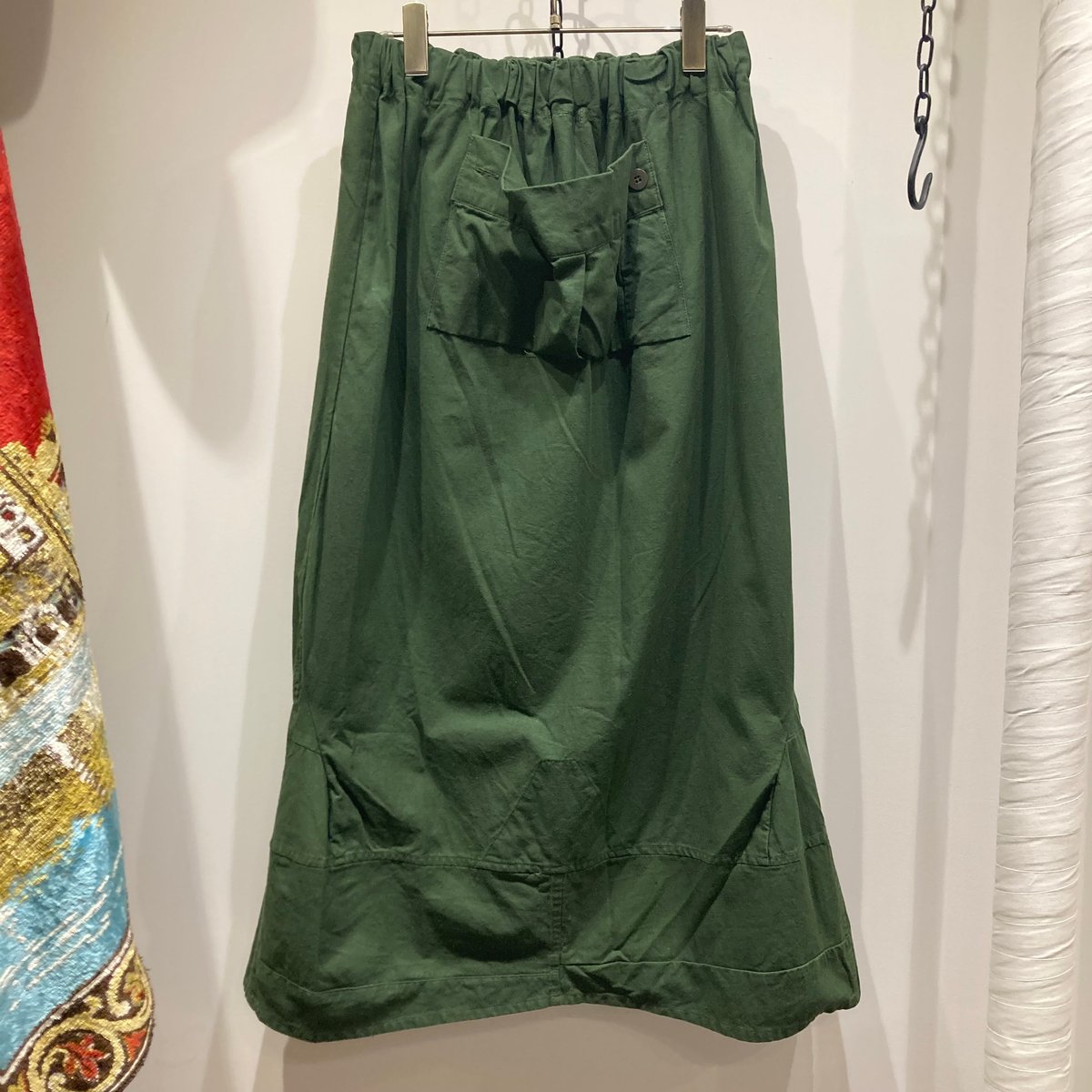 サロ SARO カッタCATTA リメイクスカート オリーブグリーン