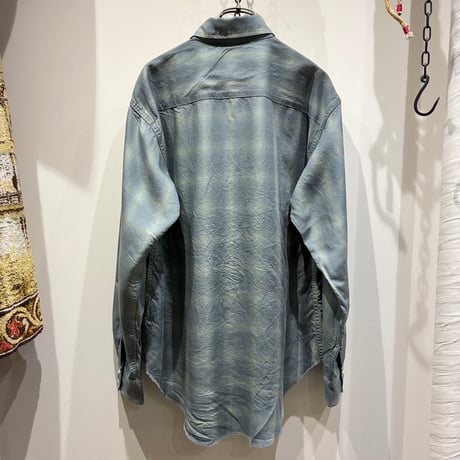NECESSARY or UNNECESSARY（ネセサリーオアアンネセサリー） WESTERN SHIRT / OMBRE CHECK（ウエスタンシャツ / オンブレーチェック）