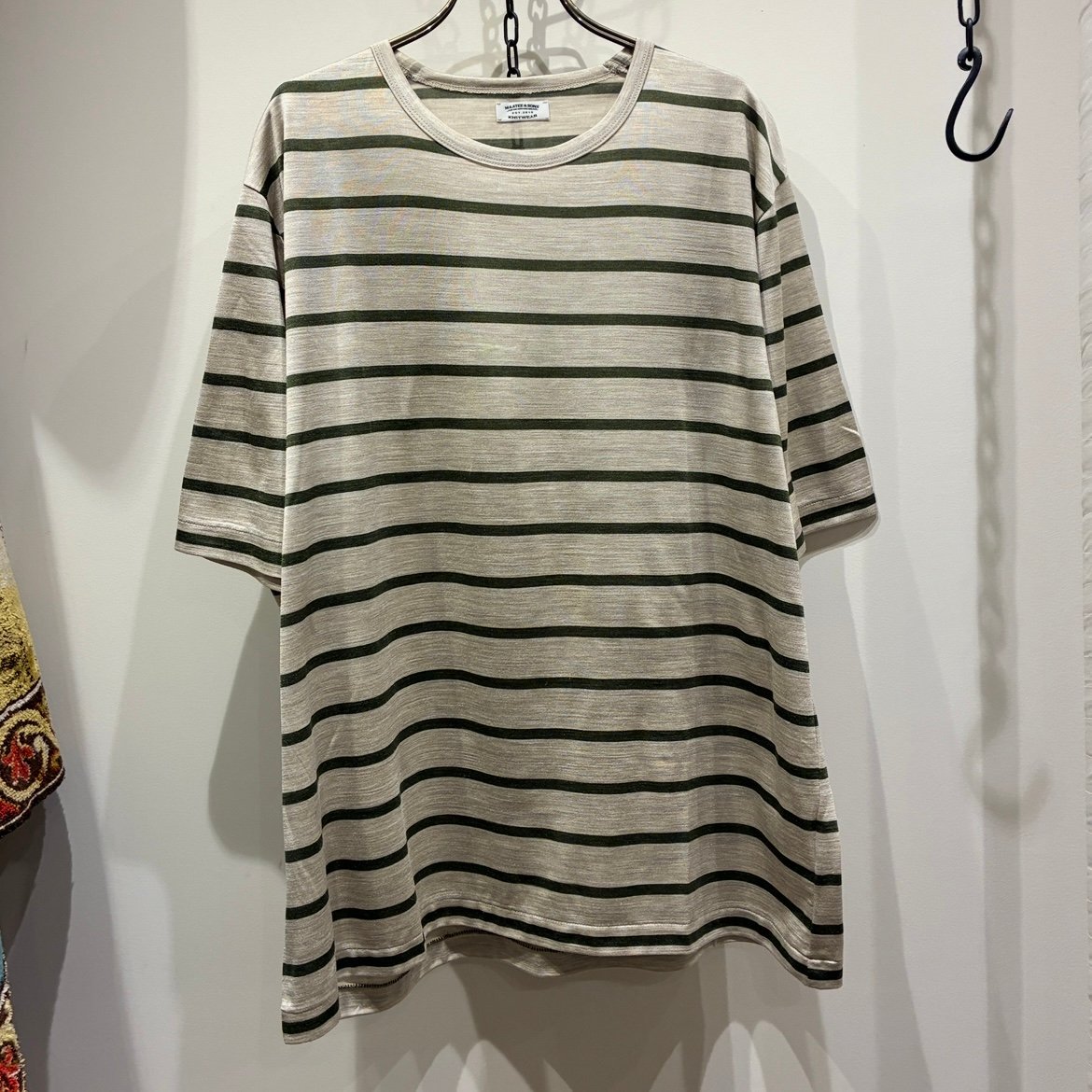 MAATEE&SONS SILK SLEEVE LOOSE TEE サイズ2 25SS】MAATEE&SONS(マーティーアンドサンズ)/ SILK S/SLEEVE LOOSE TEE