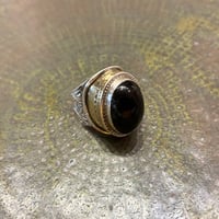 Touareg Silver（トゥアレグ シルバー） ring BA6 M（silver/bronze + black onyx）