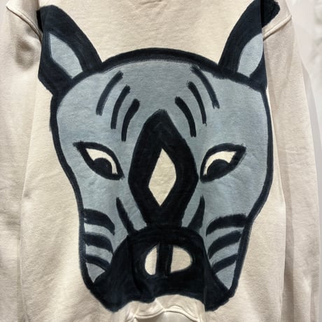 jawandi(ジャワンディ) Crew Sweat Hand Drawing Dye Zebra （クルースウェットハンドドローイングゼブラ/sw-2532）