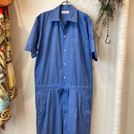 MAATEE&SONS (マーティーアンドサンズ)  VINTAGE SHAMBRAY ALL IN ONE SS（ヴィンテージ シャンブレー オールインワン半袖）