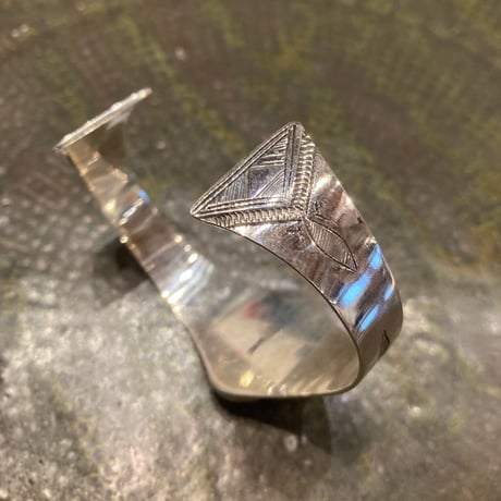 Touareg Silver（トゥアレグ シルバー） bangle 09（silver+black onyx）