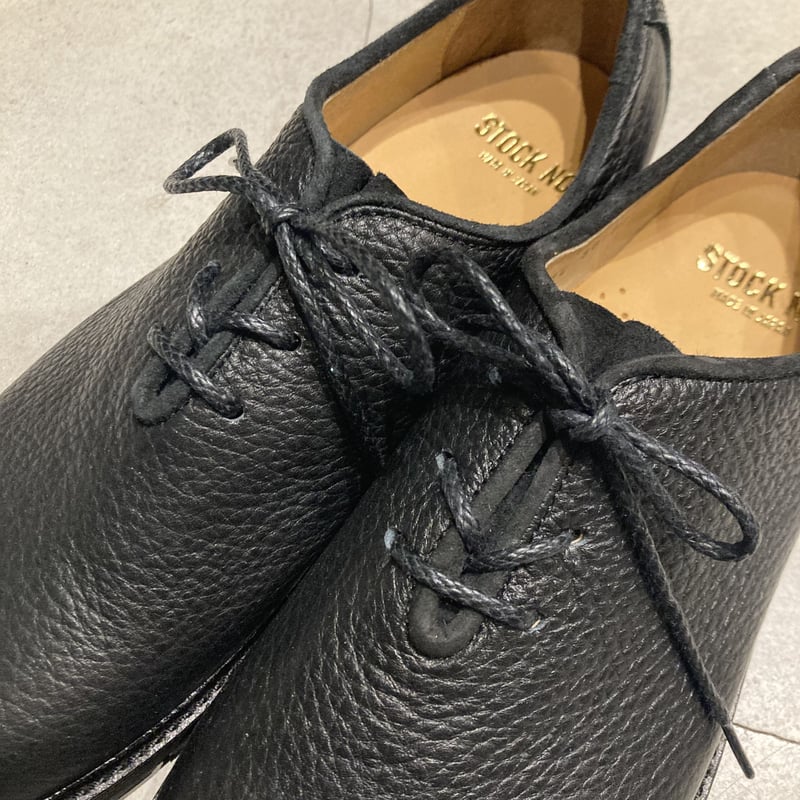 STOCK NO. 　ストックナンバー　ハファールシューズ STOCK NO: / ストックナンバー HAFERL SHOES - BLACK EMBOSSED (003)