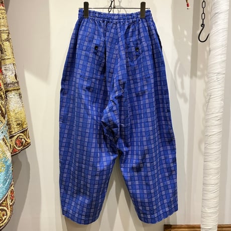蒼氓/SOWBOW（ソウボウ） 蒼氓/SOWBOW EZ PANTS EXWIDE ”極太“  CHECK（ソウボウイージーパンツエクストラワイドチェック）