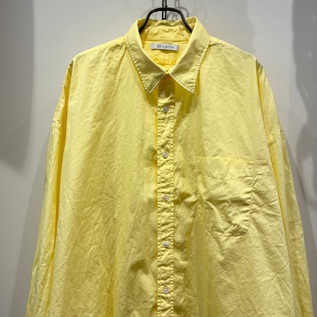 CATTA（カッタ） Regular Wide Shirt-Broad Over-dye（レギュラーワイドシャツ-ブロード オーバーダイ）