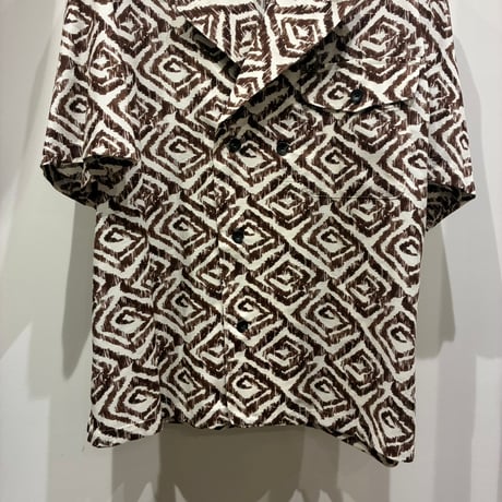根津洋品店 NEZU YOHIN TEN (ネズヨウヒンテン)  Ethnic Print Vacation Shirts（エスニックプリントバケーションシャツ）
