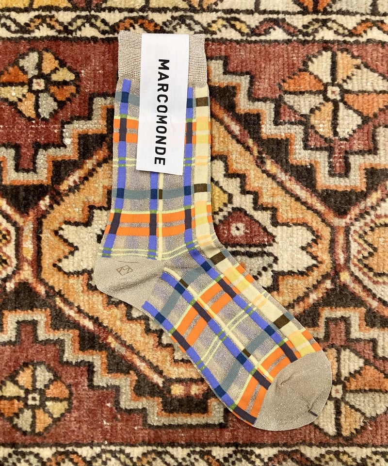 MARCOMONDE（マルコモンド） Sheer Check Socks（シアーチェックソック...