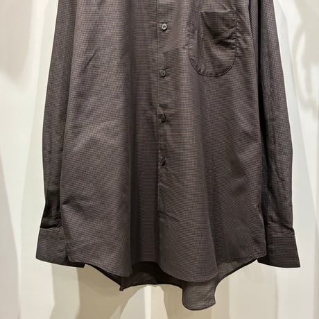 FLISTFIA（フリストフィア） Over Sized Band Collar Shirts（オーバーサイズバンドカラーシャツ-OH03016)