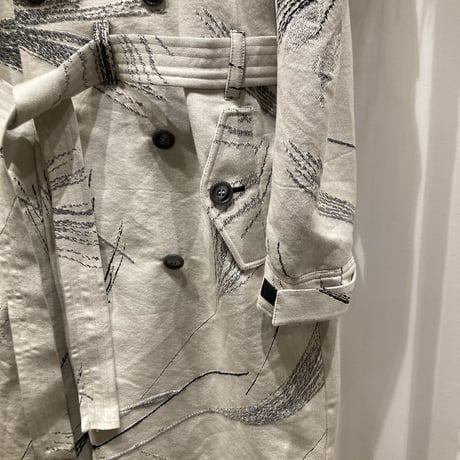 A MACHINE (エーマシーン）Pharaohs Horse Jacquard Trench Coat（ジャガードトレンチコート）