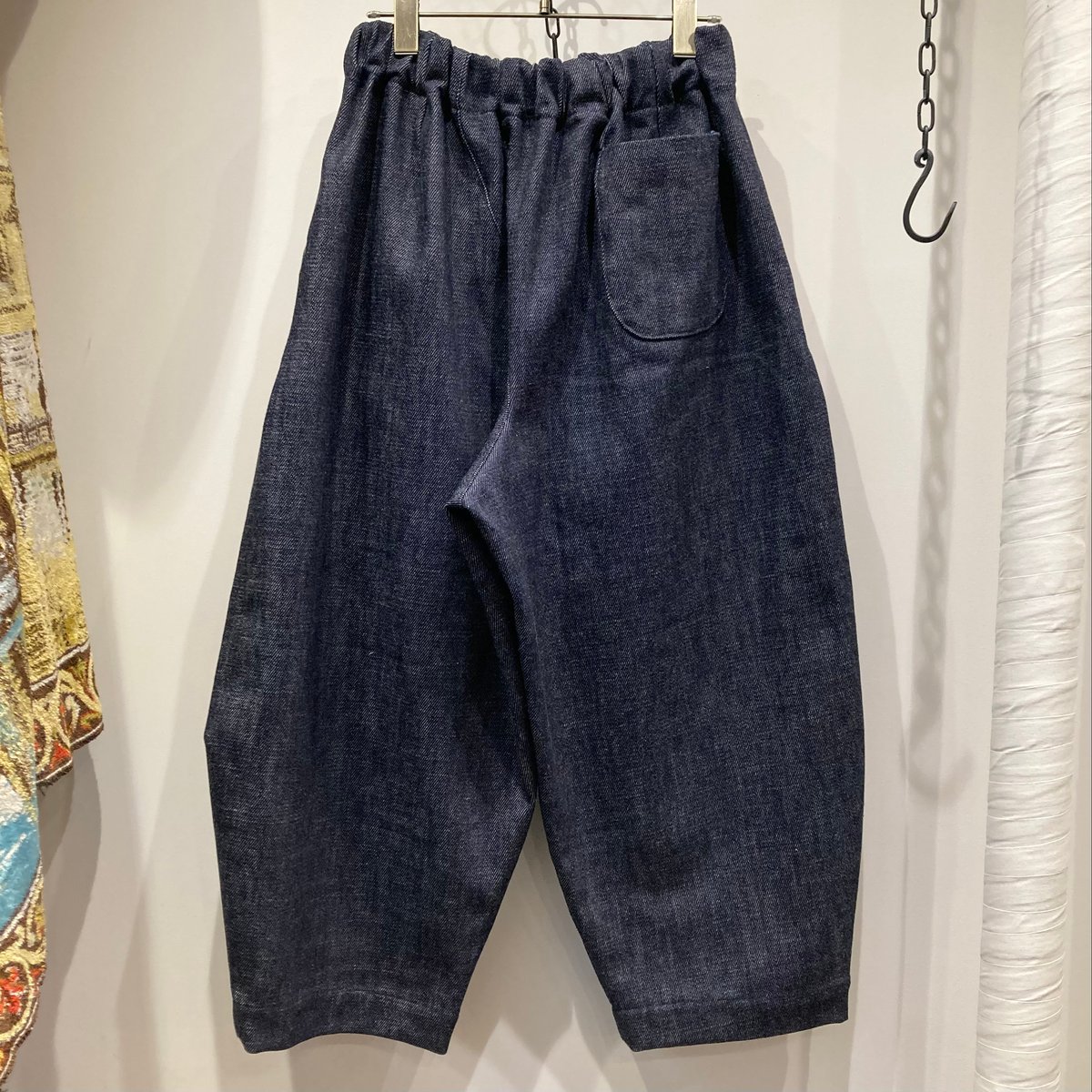 結yui PLANER EASY PANTS LOOSE DENIM ブラック 結 -yui-(ゆい） Loose Denim Planer Easy Pants-Taper