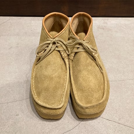 STOCK:NO（ストックナンバー）MB1801 / BEIGE 3HOLE MOCCASIN SHOES