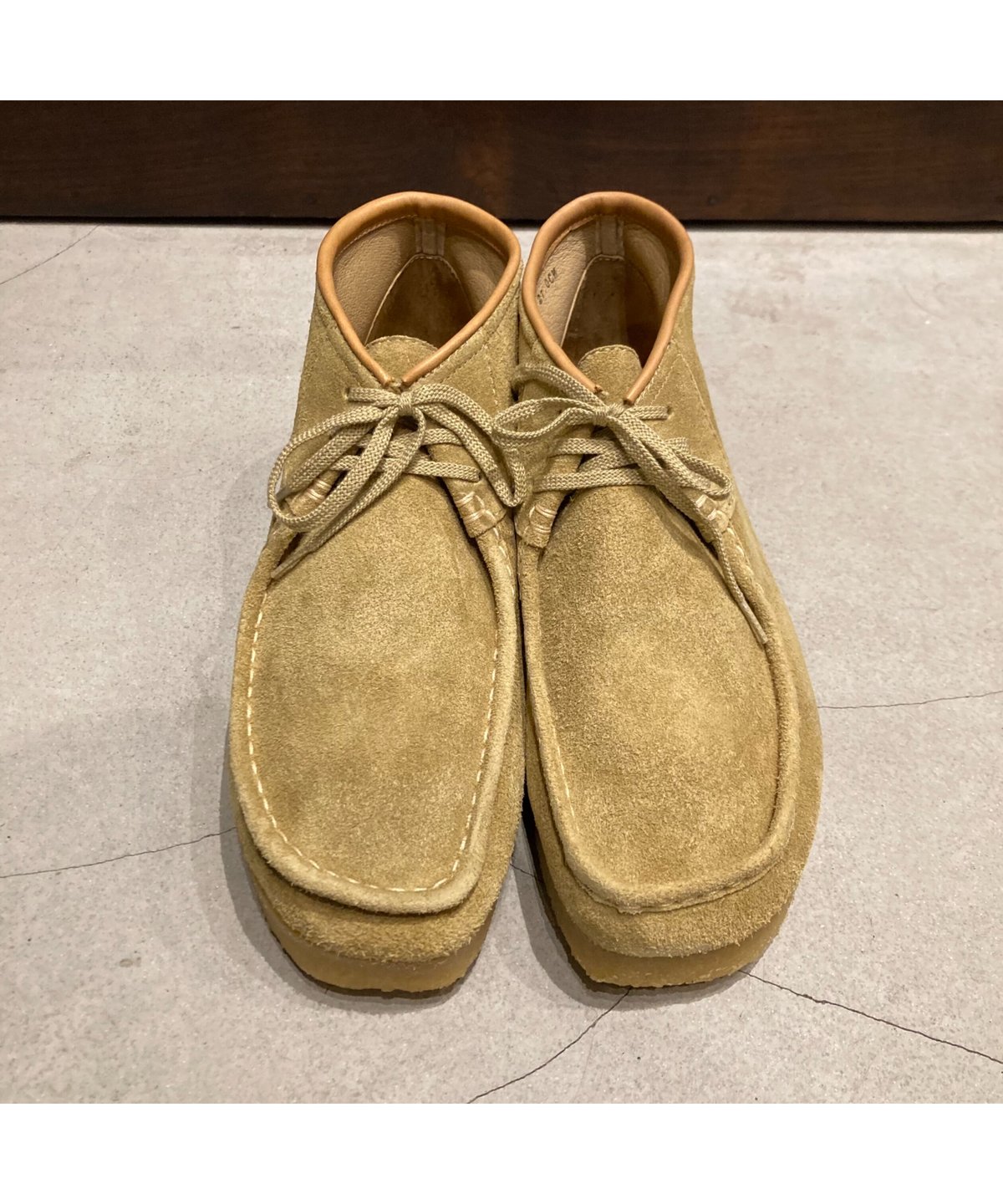 STOCK:NO（ストックナンバー）MB1801 / BEIGE 3HOLE MOCCASIN